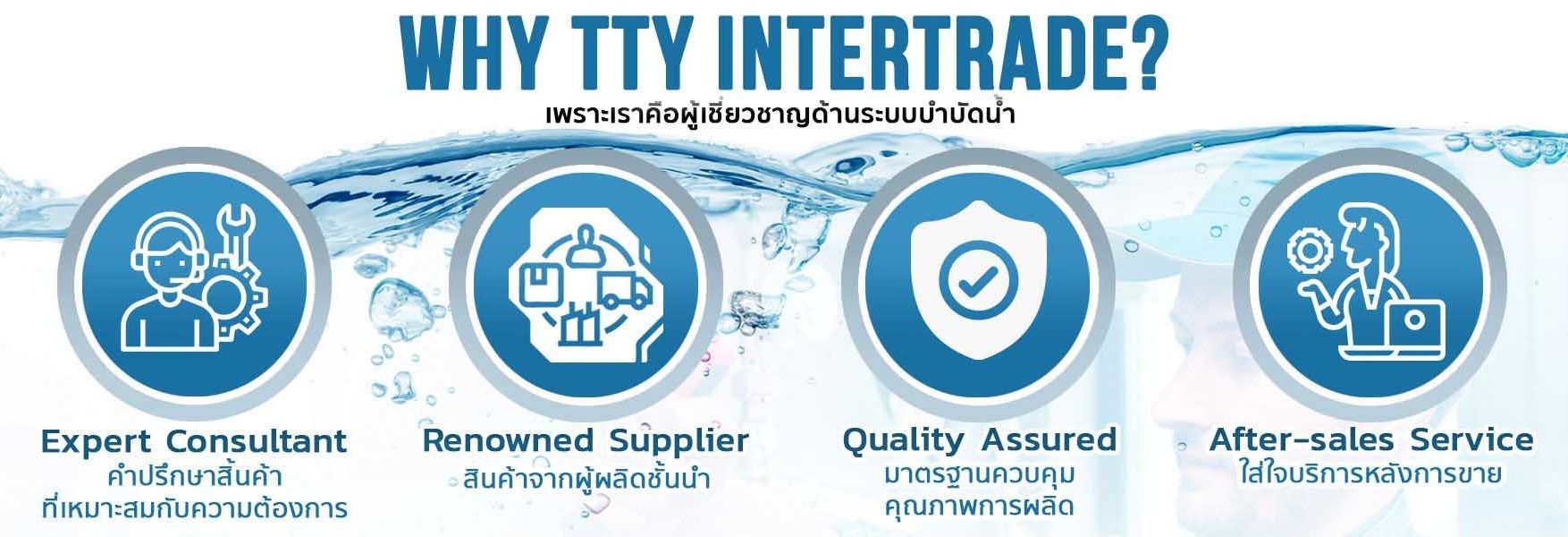 Over 30 years of experience, TTY Intertrade specializes in supplying best-in-class water treatment e
